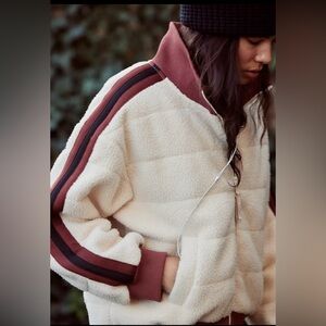 NWT Free People Fleecy Sherpa Scrunchy Pippa Jacket